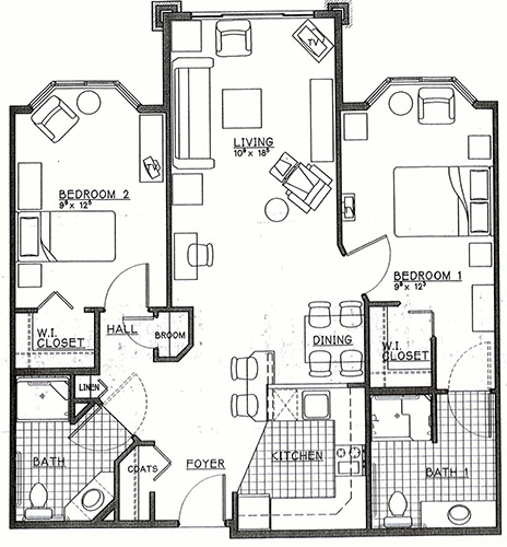 Two Bedroom Unit (assisted living)